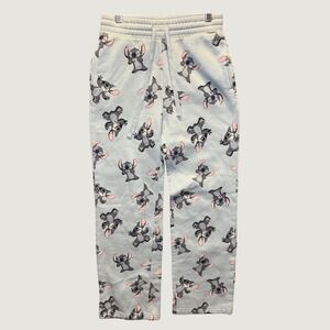 2132 | Disney Stitch All Over Print Jogger Sweatpants Blue Womens XXS 00